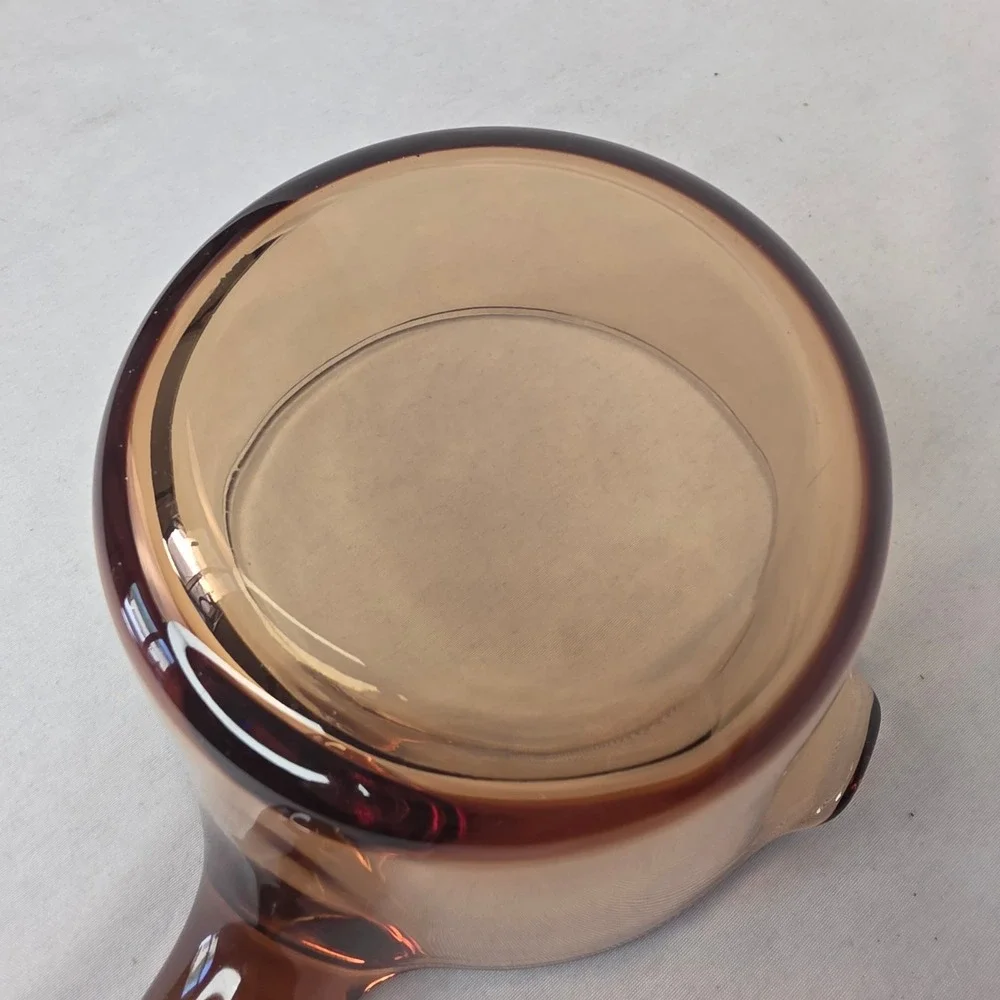 VTG Corning Visions Amber Glass 0.7L Saucepan Pour Spout Made in France